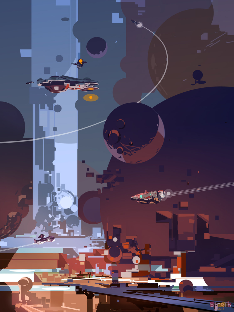 Illustration for article titled I want to live in the optimistic sci-fi worlds of Nicolas Bouvier